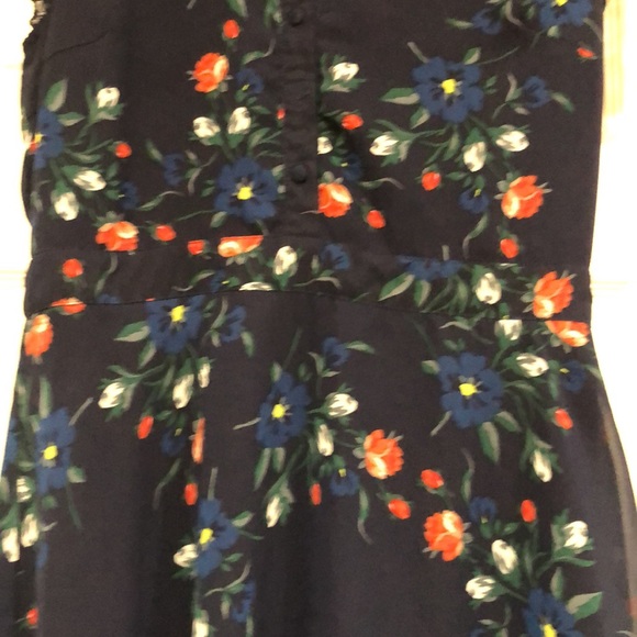 Lulus Floral Dark Navy Blue Midi Dress - Picture 6 of 14